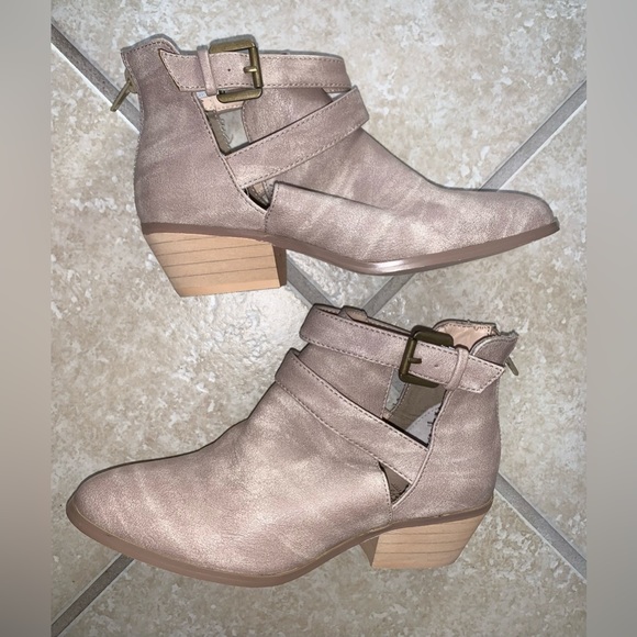 Worn 1X ❤️ VOLATILE kids zip back ankle boots girls size 3 - Picture 12 of 13